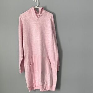 Buc-cee’s Pink Patterned Dress/pajama Hoodie, XL
